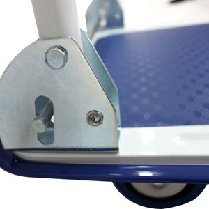 Carretilla Plegable de Acero Reforzado Elite con Ruedas Giratorias de 360 Grados y Mango Telescópico para Manejo de Materiales en Almacenes - Product Image 4