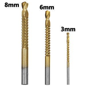 Step <b>Drill</b> <b>Bit</b> Set Metric 6 Piece TiCN Coated Hex Shank For Nonferrous Metals Woodworking - Product Image 3