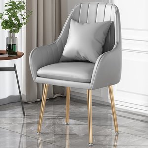 <span class=keywords><strong>Chaise</strong></span> de salle à manger empilable robuste et confortable, rembourrée, imperméable, avec assise en cuir et structure métallique, pour la salle à manger à domicile - Product Image 2