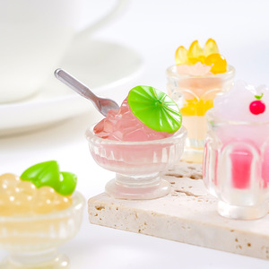 ชุดเครื่องดื่มผลไม้ฤดูร้อนเรืองแสง KI yuewu ของเล่นทำมือ ของตกแต่ง DIY ของประดับตกแต่งโต๊ะขนาดเล็ก - Product Image 2