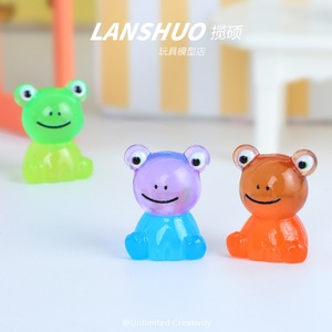Kit de Création DIY Rainbow Candy : Pendentif Porte-clés en Résine en Forme de Grenouille Colorée, Figurine d'Animal de Dessin Animé, Art et Artisanat de Collection - Product Image 4