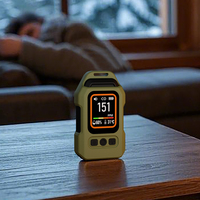 Monitor CO con detector de gases múltiples 2025 con sensor de temperatura y humedad, luz de camping magnética portátil para tienda y hogar