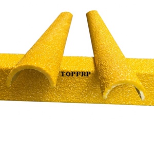 High Quality FRP Material Ladder Rung Covers <b>Half</b> Round Anti <b>Slip</b> GRP Rung Covers - Product Image 1