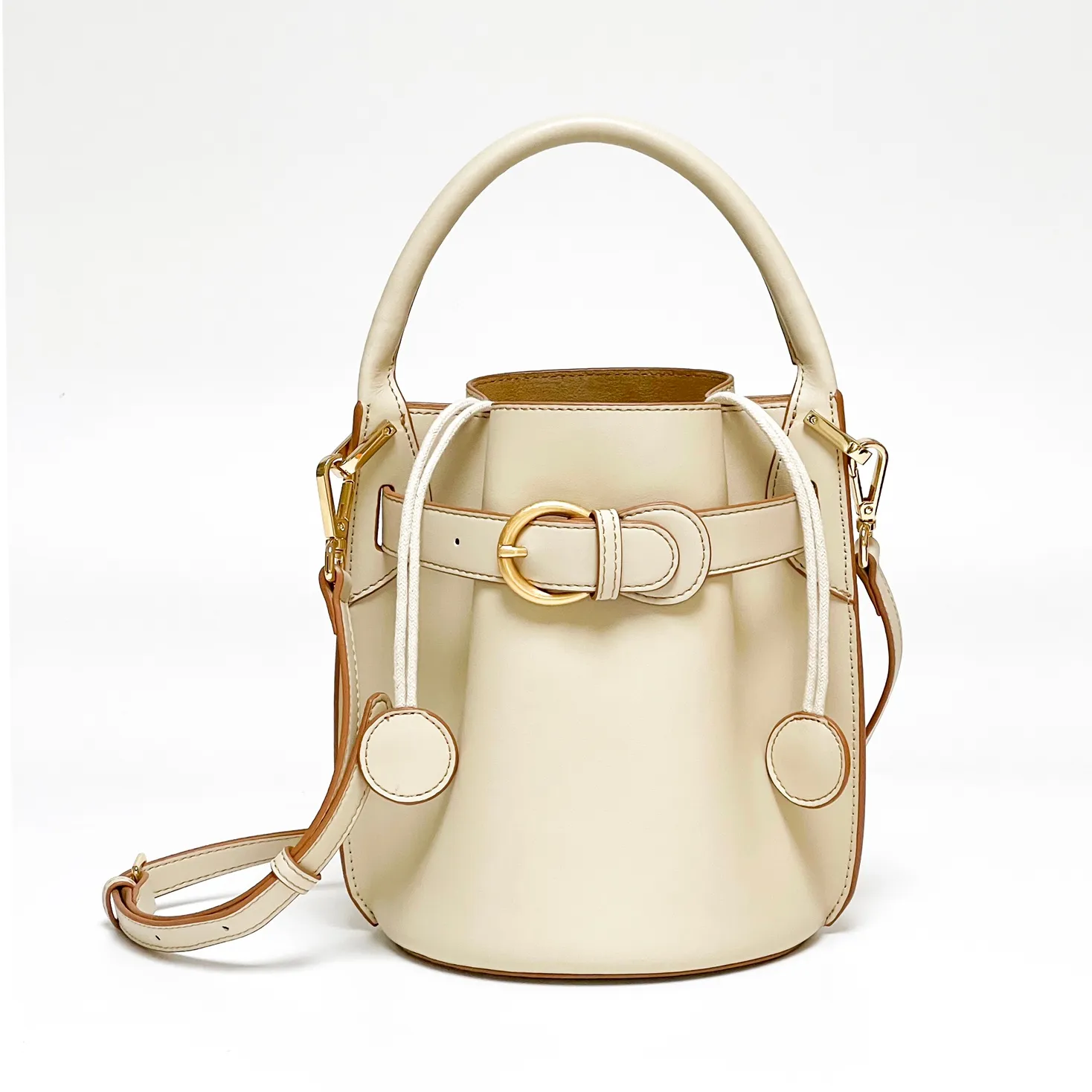 New Arrival 5A Authentic Top-grain Leather Designer Bucket Bag Shoulder Bag for Women Luxury