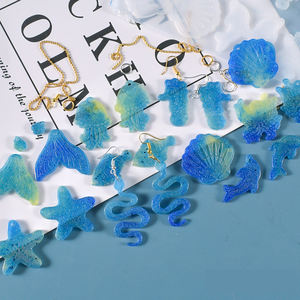 Moule de boucles d'oreilles en résine époxy, pour bricolage, pendentifs, collier, pendentif, moule en Silicone, fabrication artisanale, dm361 - Product Image 6