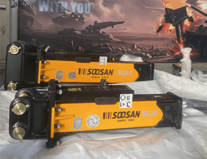 Martillo Hidráulico SOOSAN SQ20 Tipo Caja para Demolición de Rocas Duras, Apto para Excavadoras, Minicargadoras Bobcat - Product Image 2