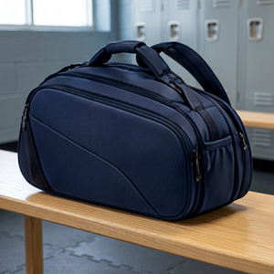 Bolsa de Raqueta de Pádel Ligera Color Borgoña con Logotipo Personalizado TOPLINE, 30-40L, Mochila Deportiva con Cremallera Cruzada para Tenis de Playa y Pickleball - Product Image 5