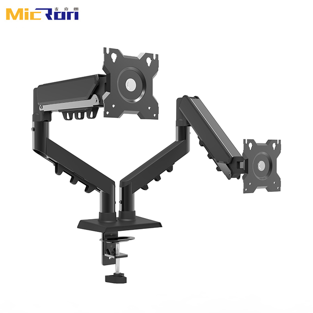 MCR-MSC02 Versatile Adjustable Portable Dual Gas Spring Monitor Arm Gaming Dual Monitor Stand