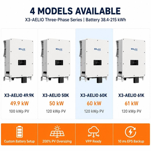 Système d'énergie solaire commercial et industriel <span class=keywords><strong>SolaX</strong></span> 50KW 60KW, ensemble complet avec panneau de batterie LiFePO4 de 38,4 kWh à 215 kWh - Product Image 5