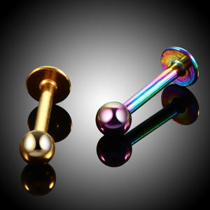 G23 16G Titanium Extern Schroefdraad Barbell Labret Studs Ring Monroe Oor Kraakbeen Tragus Helix <span class=keywords><strong>Piercing</strong></span> Sieraden Voor Mannen Vrouwen - Product Image 5