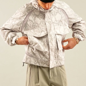 Fashion Designer Custom High Quality Camouflage <b>Zip</b> <b>up</b> <b>Jackets</b> Windproof Nylon Lightweight Outdoor Waterproof Windbreaker <b>Jacket</b> - Product Image 2