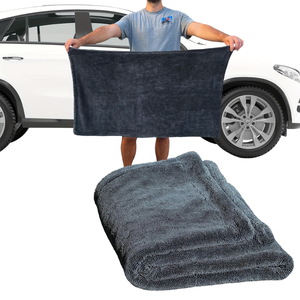 Toalla de microfibra grande 1200GSM para el cuidado del automóvil, secado rápido, doble giro, bucle tejido, técnica, bucle, <span class=keywords><strong>lavado</strong></span> de <span class=keywords><strong>coches</strong></span>, secado - Product Image 1