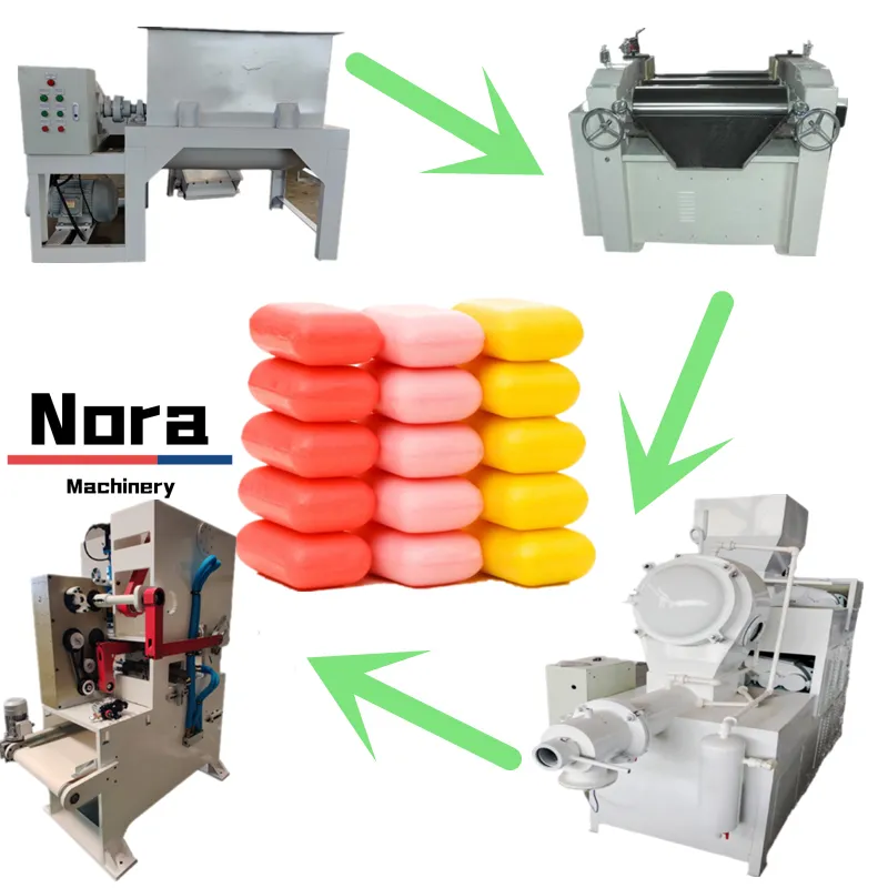 Minimáquina de fabricación de jabón para Fideos, cortador de jabón casero de aceite, extrusora de tornillo, línea de producción de jabón completo