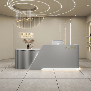 Office Furniture <b>Desk</b> Set Modern <b>Simple</b> Office Reception Salon Beauty Salon Luxury Style Customized Cashier <b>Desk</b> - Product Image 4