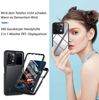 Élégant 360 Protection complète Couverture arrière Protecteur d'écran intégré Redmi 13C Note 13 Pro 5G Accessoire élégant pour téléphone portable