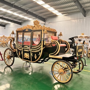 Nouvelle Carrosse Royale de Luxe Électrique pour Mariage avec Lumières, Corps Noir - Product Image 2