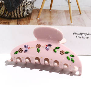 Pinces à <span class=keywords><strong>cheveux</strong></span> en acétate pour femmes et filles, élégantes, à la mode, strass, cristal, été, <span class=keywords><strong>2022</strong></span>, Offre Spéciale - Product Image 4