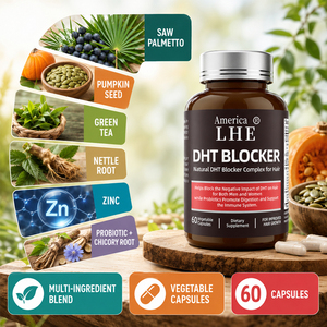 Suplemento Premium Shecome DHT Blocker, Complejo de Apoyo para el Cabello y la Salud del Sistema Inmunológico, Cápsulas Bloqueadoras de DHT - Product Image 3