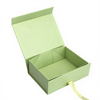 Boîte d'emballage en carton rigide magnétique de taille personnalisée, recyclable, luxe, pliable, avec couvercle magnétique