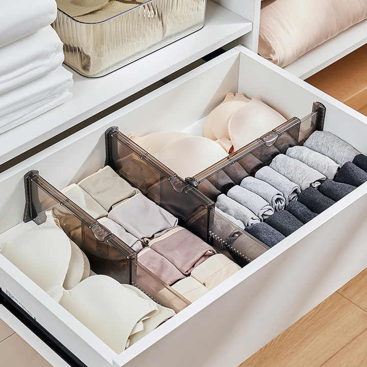 Divisori Per Cassetti Regolabili 8 Pezzi - Organizzatore Per Cucina, Bagno, Ufficio, Materiale ABS - Foto 6