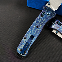 Couteau pliant en acier M390 avec manche en titane, motif éclair, couteau de poche léger EDC, camping en plein air