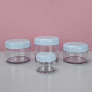 In Stock Transparent <b>Plastic</b> Cosmetic <b>Jars</b> Thick Wall PET Material Skincare Body Butter <b>Jar</b> for Cosmetic Packaging - Product Image 2