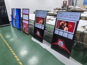 Siêu mỏng siêu nhẹ màn hình ánh sáng cao 21.5-100 inch tùy chỉnh 9mm Độ dày <span class=keywords><strong>LCD</strong></span> kỹ thuật số biển quảng cáo trong nhà Totem - Product Image 4