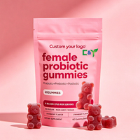 Probiotiques pour femmes 50 milliards de UFC, 18 souches avec canneberge, soutien à la santé féminine, gommes probiotiques pour femmes