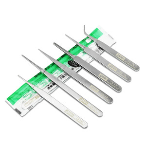Pinzas de acero inoxidable de bajo precio, clips para suculentas DIY, clips para joyas, herramientas para pegatinas de collage de diamantes de imitación. - Product Image 1