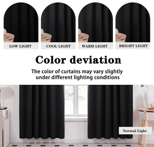 Cortinas Modernas para Sala de Estar, con Pliegues Plegados, 100% Poliéster, Ignífugas, Color Liso, <span class=keywords><strong>en</strong></span> Oferta - Product Image 5