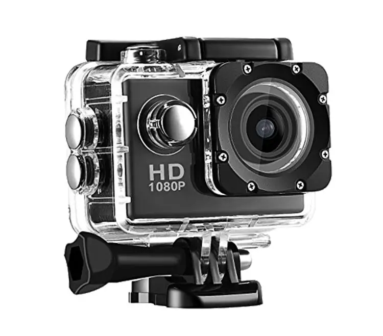 Easy Install Mini 30M Underwater Waterproof 200mah 12MP HD 1080p Action Camera