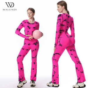 Ensemble de yoga de haute qualité, respirant, réversible, couleur unie, personnalisable, décontracté, pour femmes, ensemble de <span class=keywords><strong>fitness</strong></span> 2 pièces - Product Image 1