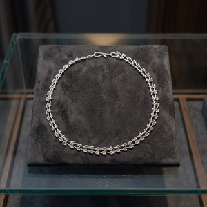 Collier ras du cou en argent 925 minimaliste fait main, chaîne à maillons, unisexe, à porter au quotidien - Product Image 3
