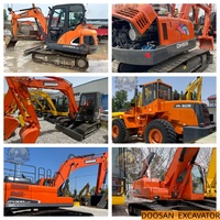 Excavator Roda Doosan DH150W Bekas, Doosan DX140W, DH225, Mesin Konstruksi Mobile untuk Dijual