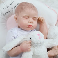 Muñeca de Bebé Reborn de Silicona Vinílica Pintada en 3D de 18 Pulgadas, Juguete Suave, Modelo de Muñeca de Bebé Reborn con Vasos Sanguíneos Visibles, Liquidación