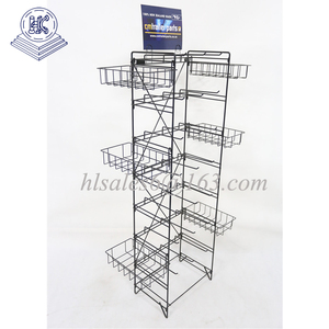 Dây Kim Loại Rack hiển thị túi SNACK treo giỏ và móc cho thịt bò Jerky hiển thị đứng - Product Image 3