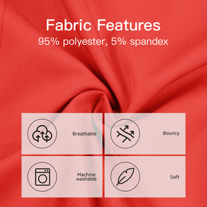 Women's V-Neck Long Sleeve <b>Scrub</b> Set Moisture Wicking Split Uniform Hospital Workwear Red - Product Image 5