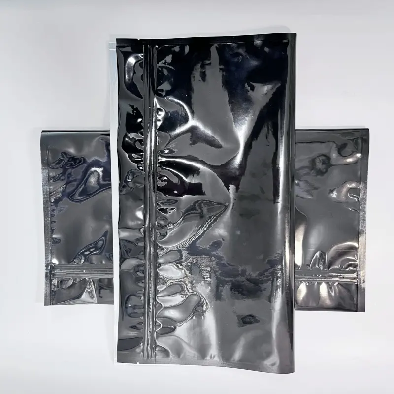 1 libra lista para enviar bolsas de papel de aluminio mylar bolsas de papel Kraft bolsas transparentes con cremallera de plástico