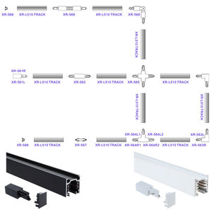 Rail de spot LED en aluminium moderne, connecteur en L, direction droite, pour usage professionnel, 220V, haute efficacité - Product Image 5