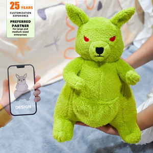 Cá nhân <span class=keywords><strong>Kangaroo</strong></span> đồ chơi sang trọng tùy chỉnh khuyến mại nhung Aussie Joey Thú nhồi bông âu yếm trẻ em Đồ chơi mềm - Product Image 2