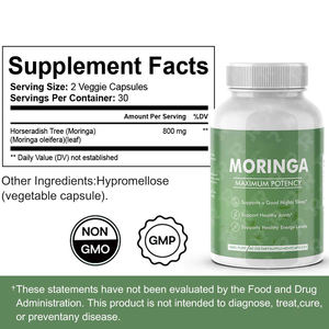 Vegan <span class=keywords><strong>Moringa</strong></span> <span class=keywords><strong>Capsules</strong></span> Private Label Puur <span class=keywords><strong>Moringa</strong></span> Poeder Biologische Capsule 1000MG <span class=keywords><strong>Moringa</strong></span> Blad Poeder Capsule - Product Image 5