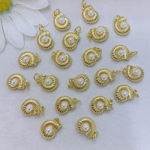 Js1853 Nhỏ Nhỏ Ngọc Trai Vỏ Sò Seashell Charms Vàng Nhỏ Sao Biển Vỏ Sò Sò Vỏ Rùa Đại Dương Charms - Product Image 3
