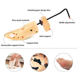 Verstellbarer Schuhspanner aus Holz in Länge und Breite, Schuhdehner und Schuherweiterer für Damen oder Herren - Product Image 3
