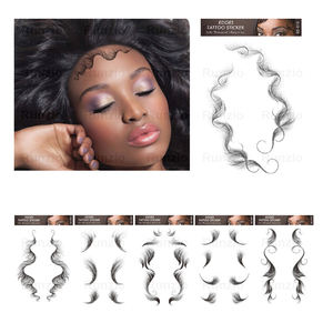 Tatuaggio temporaneo impermeabile facile e cosmetico del bordo dei capelli della curva e del tatuaggio dei capelli del <span class=keywords><strong>bambino</strong></span> - Product Image 1