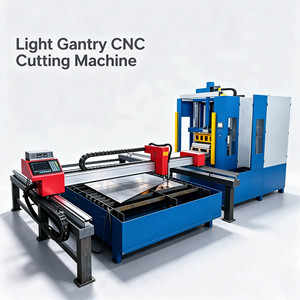 Machine de découpe CNC à portique léger à faible coût, équipement de découpe plasma CNC automatique pour la fabrication de métaux - Product Image 1
