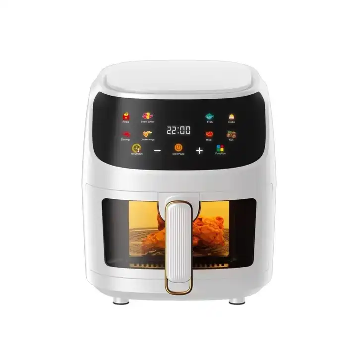 Air Fryer Large Colorful Touch Screen Electric Fryer 6L Capacity