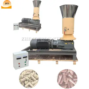 production manufacturing compressor machinery for wood pellet small biomass wood timber chip wood timber burning sawdust pellet