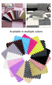 30x30CM Eco-Friendly DIY Puzzle <span class=keywords><strong>Tapis</strong></span> Machine-Made Lavable Mousse Dos Court Daim Maison Exercice Prière Golf Enfants/Bébé - Product Image 3