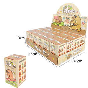 Figuras de Acción de Capibara Kawaii, Lindas y Animadas, Venta al por Mayor, Colección para Niños, Llavero, Caja Misteriosa, Caja Sorpresa - Product Image 3
