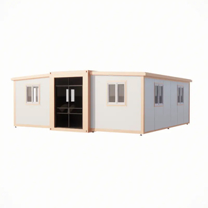 Maison conteneur modulaire préfabriquée de 20 pieds/40 pieds Petite maison extensible de 3 chambres à coucher pour le bureau Centre commercial Panneau sandwich fabriqué par l'hôtel - Product Image 3